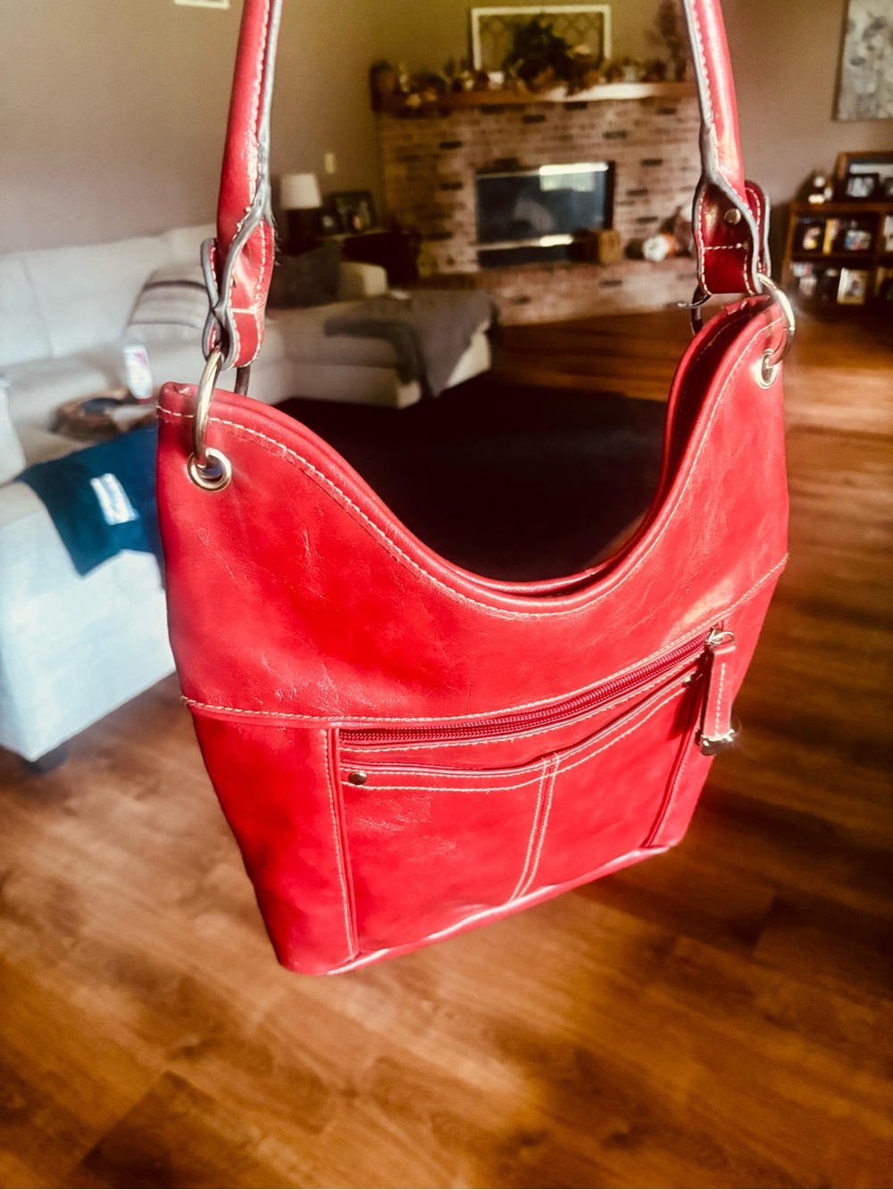 Stylish Red Shoulder Bag for Women